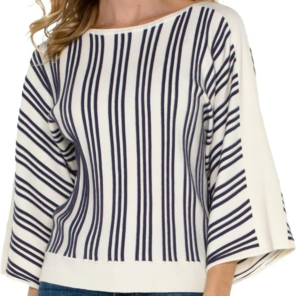 Liverpool 3/4 Sleeve Boat Neck Dolman Sweater